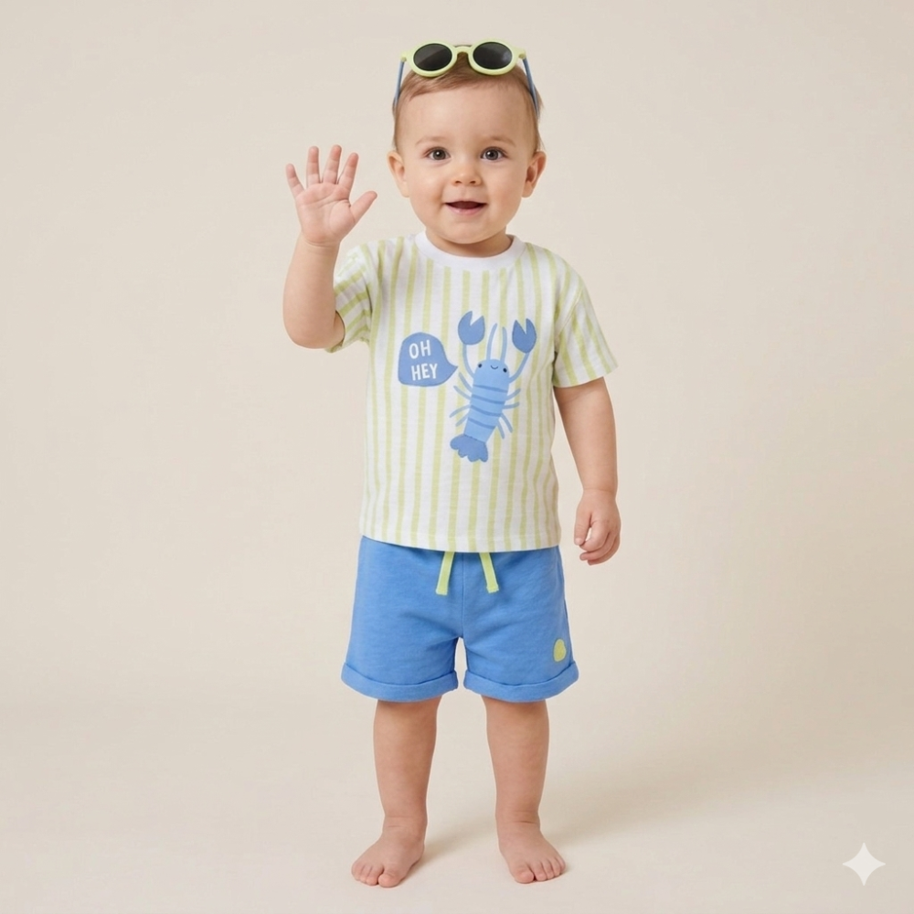 Lobster T-Shirt, Shorts & Sunglasses set