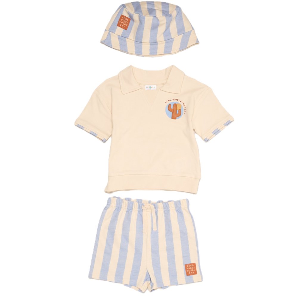 Lily & Jack Beige/Blue Set (3 Piece)
