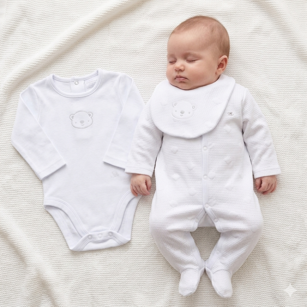 Unisex Quilt Jacquard All in One, Bib & Body Suit