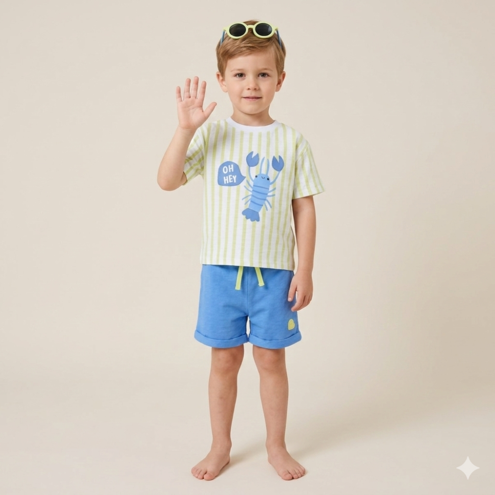 Lobster T-Shirt, Shorts & Sunglasses set