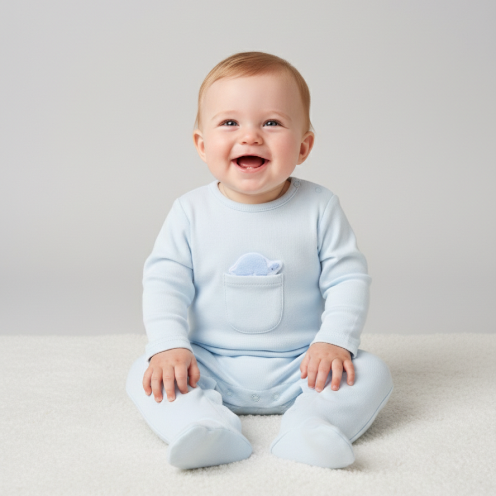 Baby Turtle Padded Applique All In One